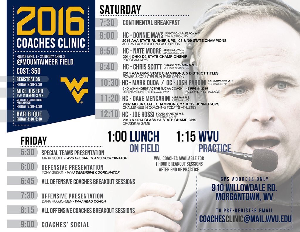 Holgorsendana's tweet photo. Should be a great weekend of football #WVU https://t.co/eTHcBnfVzf