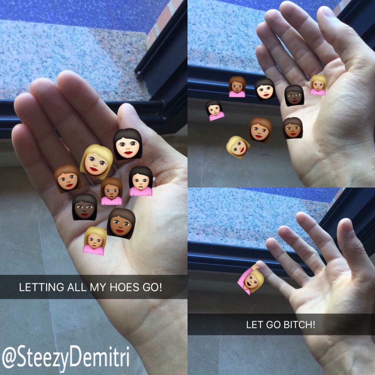 😂the blonde bitch wanted to stay