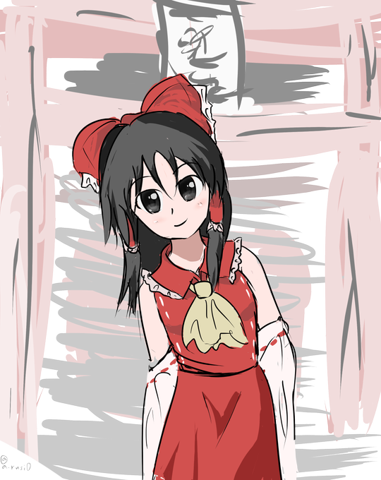 霊夢のtwitterイラスト検索結果 古い順
