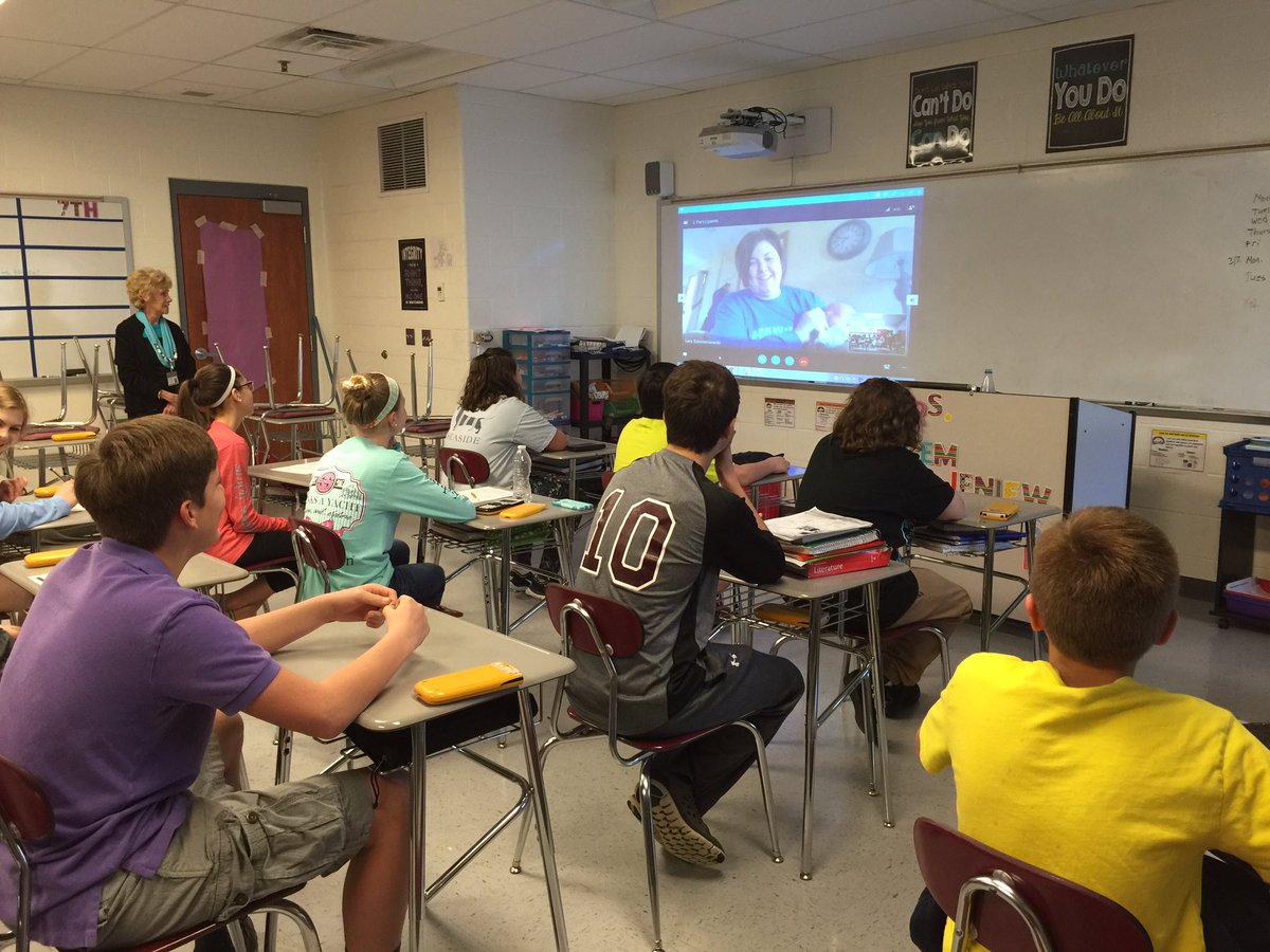 TibbsEAG's tweet image. Student skype with @srzem while she is on Maternity Leave #dedication #eagletech #cutebaby #alwaysateach