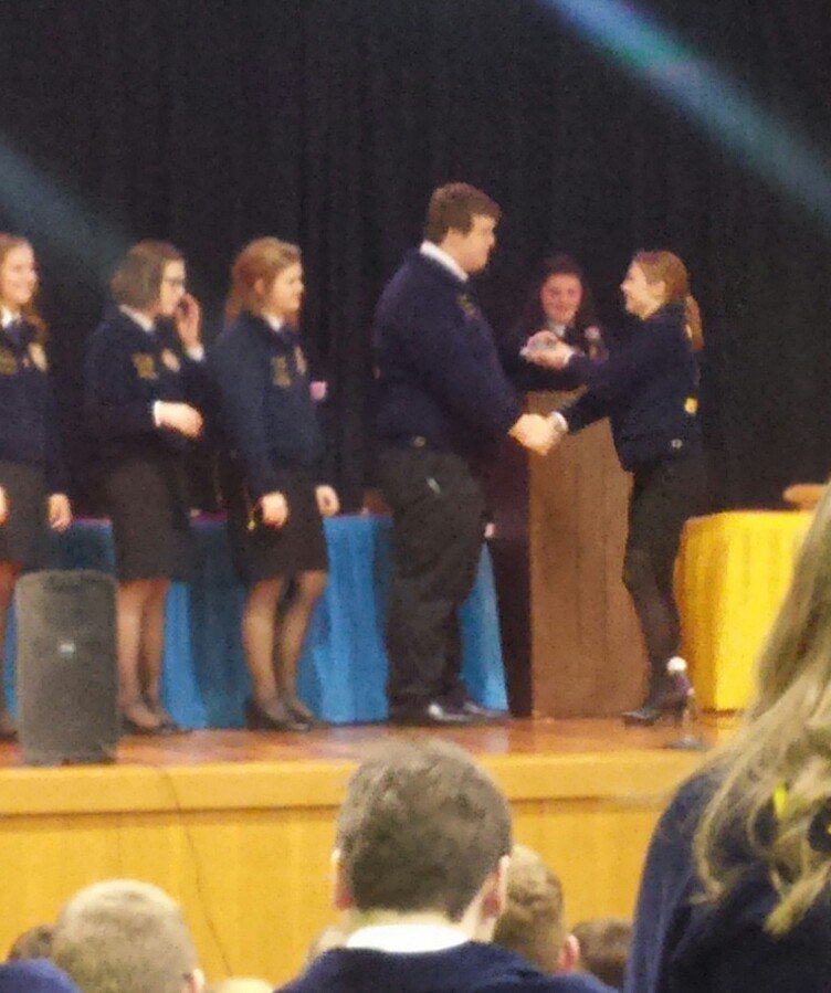 RivertonParkeFF's tweet photo. Congratulations to Kelsey Katopodis for receiving second place in Food Science Demo and first place in proficiency! https://t.co/PKOzZaF7Tc