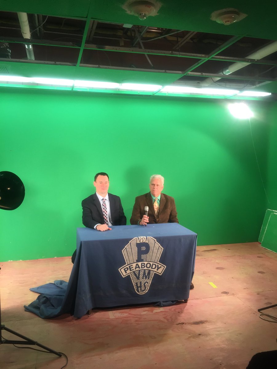 PeabodyPublic's tweet photo. The Mayor & Superintendent are live from PVMHS! https://t.co/vWQDxhICi0