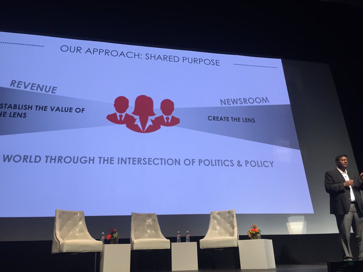 mwalkerhall's tweet photo. The 'new' news world - revenue in the newsroom. @politico #SXW2O https://t.co/MbLYVv21i8