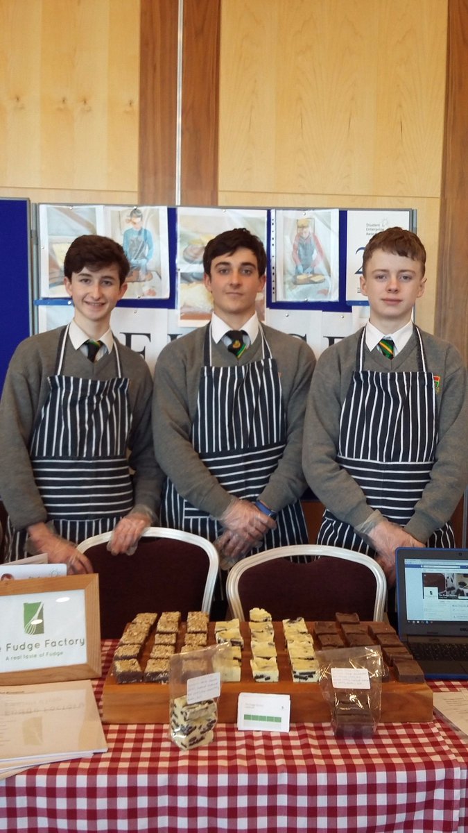 Stillorganvill's tweet photo. Good Luck to the 'The Fudge Factory' students from @OatlandsColl at the Student Enterprise Awards 2016 today! https://t.co/trJWQsS85C