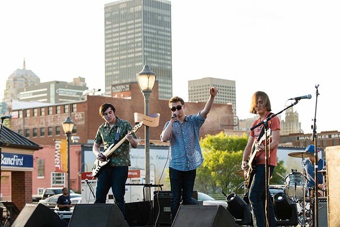 OUDaily's tweet photo. A local band made up of four area college students discusses its unique sound and plans: https://t.co/SBhO9fZBDG https://t.co/JXqC78mH3t