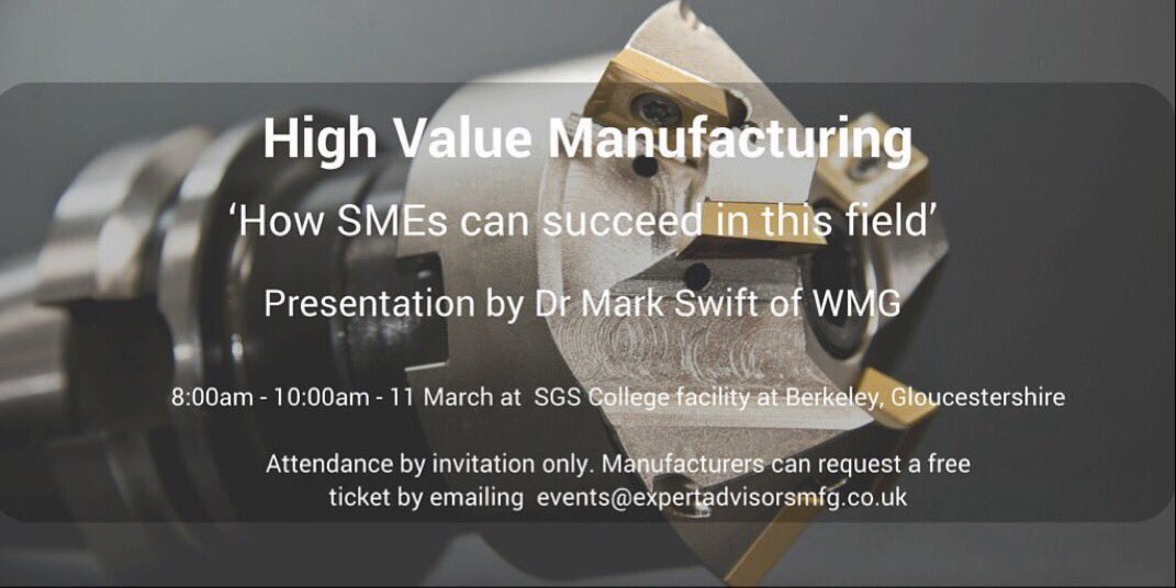 We have ordered a few extra coffees just in case you make a late booking! …highvaluemanufacturing.eventbrite.com #manufacturing