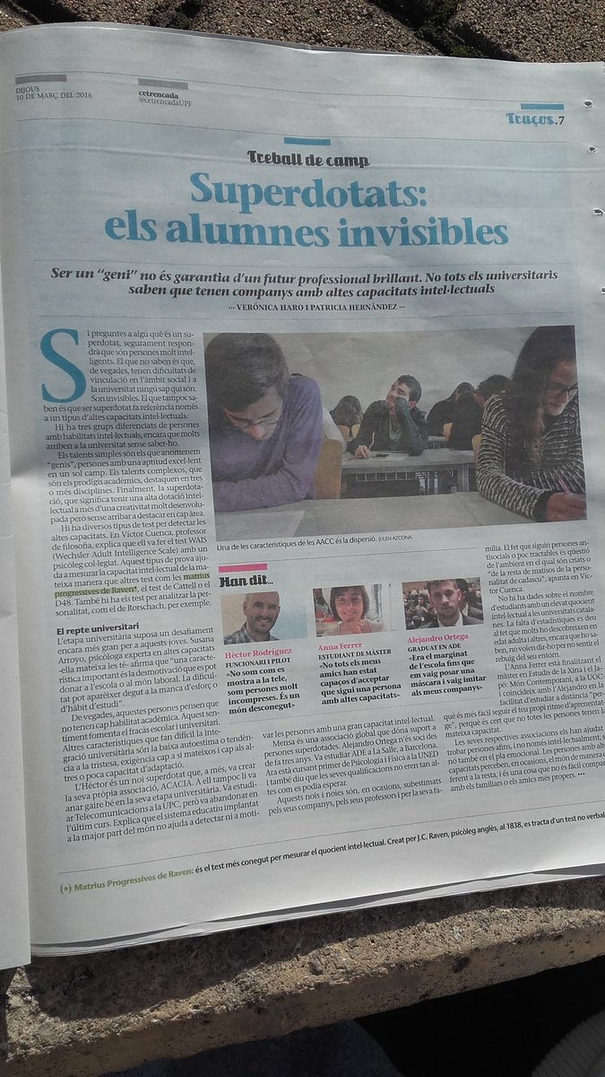 PattMeHer's tweet photo. Avui el nostre reportatge pel @cetrencadaUPF del diari @elpuntavui 😊
@howeveroni
#superdotats #periodisme #UPF https://t.co/qNpqYTbZXV