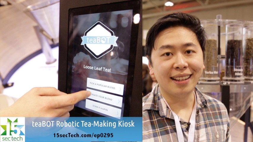 commandn's tweet image. A robotic #tea-making kiosk from @myteabot at @dx3canada 15sectech.com/ep0295 fun from @ambermac on #15secTech