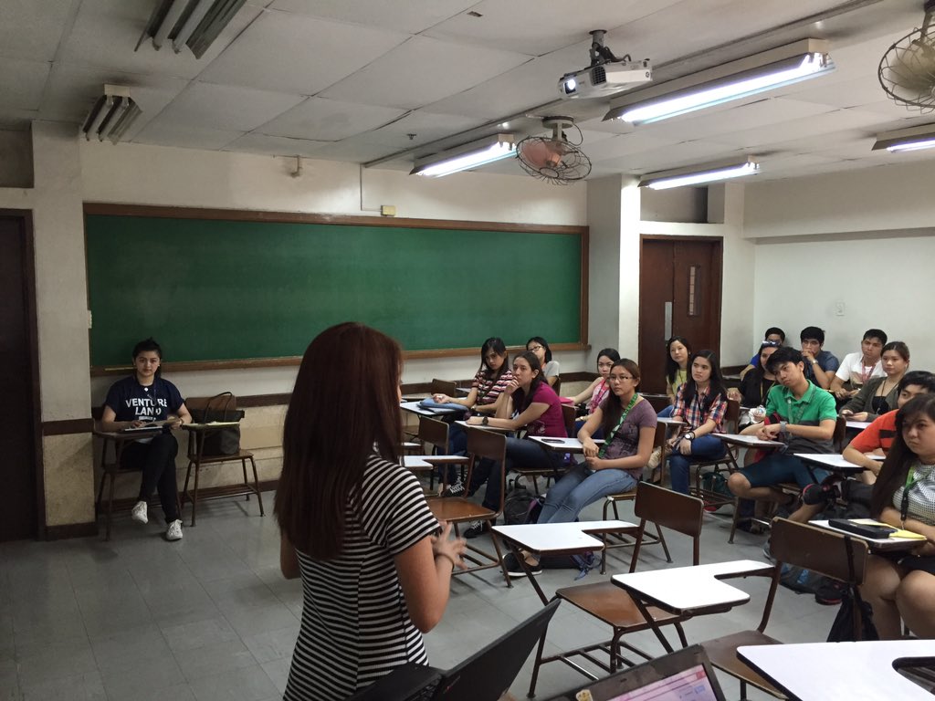 AntonVILLEGAS's tweet photo. Thank you @JasLubag for sharing your DLSU Journey with us today!#COBWeek2016 #TurnUpThursday https://t.co/94MsGnXLbz