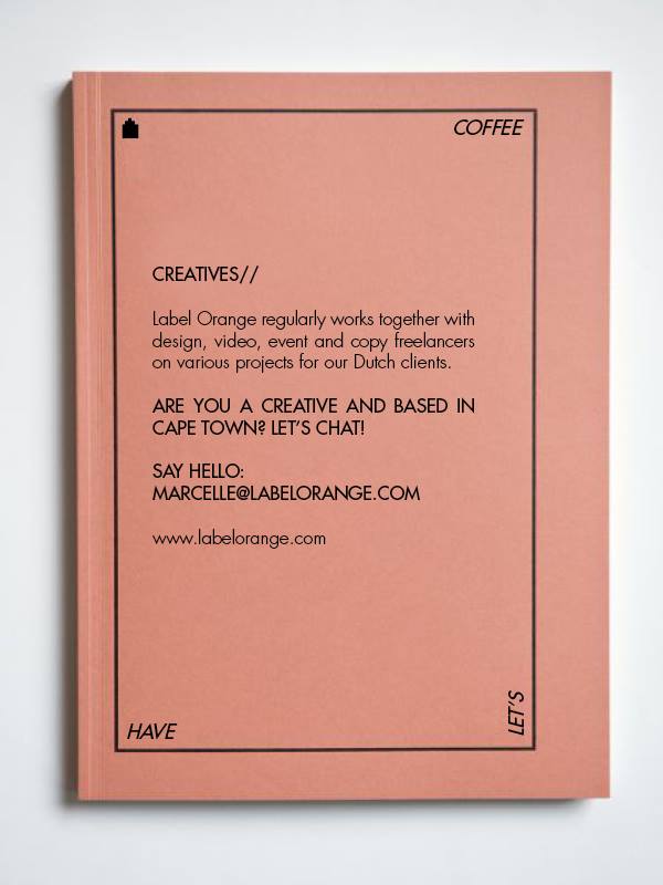 #CapeTown creatives, let's have coffee! Say hello: marcelle [at] labelorange [dot] com. #design #video #film