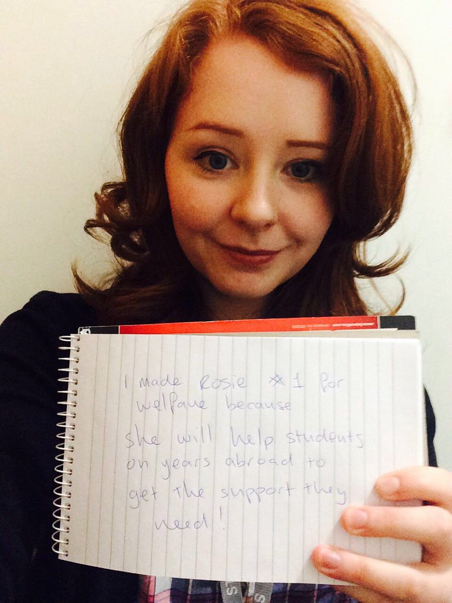 makeitrosie's tweet image. Ruth voted to #makeitrosie for informed study abroad/ placement support!
40 MINS LEFT - VOTEVOTEVOTE  #leadluu