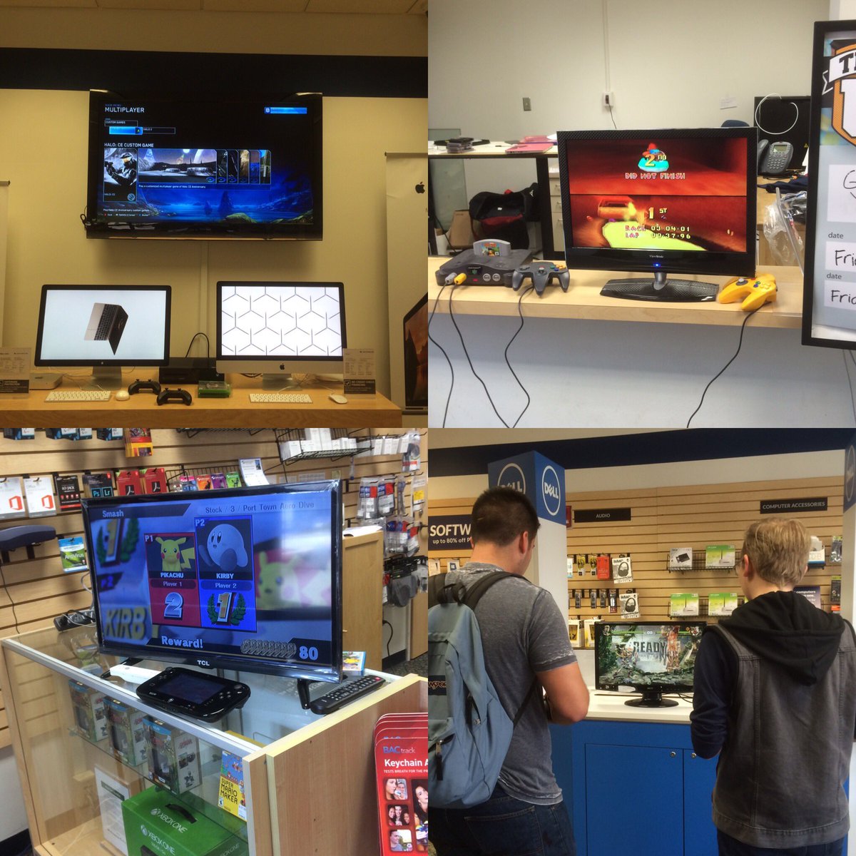 UTSA_StudentU's tweet photo. Video game meet up happening now in the Campus Tech store! Stop by to play some games! #RunnerCon16 https://t.co/MotBvtplCM