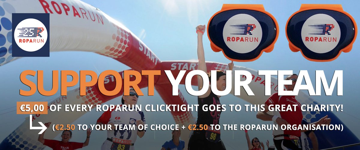 ClickTightAms's tweet image. Ook jij kan de #Roparun steunen! Ga naar Clicktight.nl en score die special made Roparun ClickTights! #OwntheClick