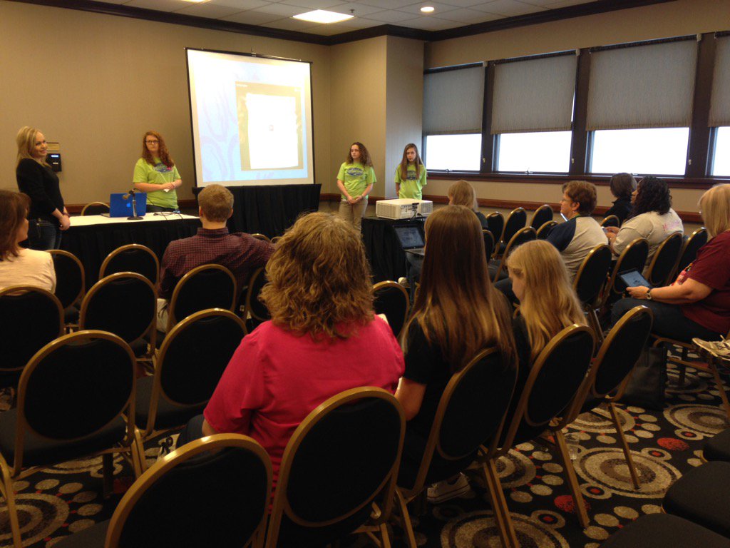 PamJRowland's tweet photo. @FSTLP presenting at @kystetech Sping Conference "Be That Teacher" telling how they learn with tech in the classroom https://t.co/CXYA6zylgE