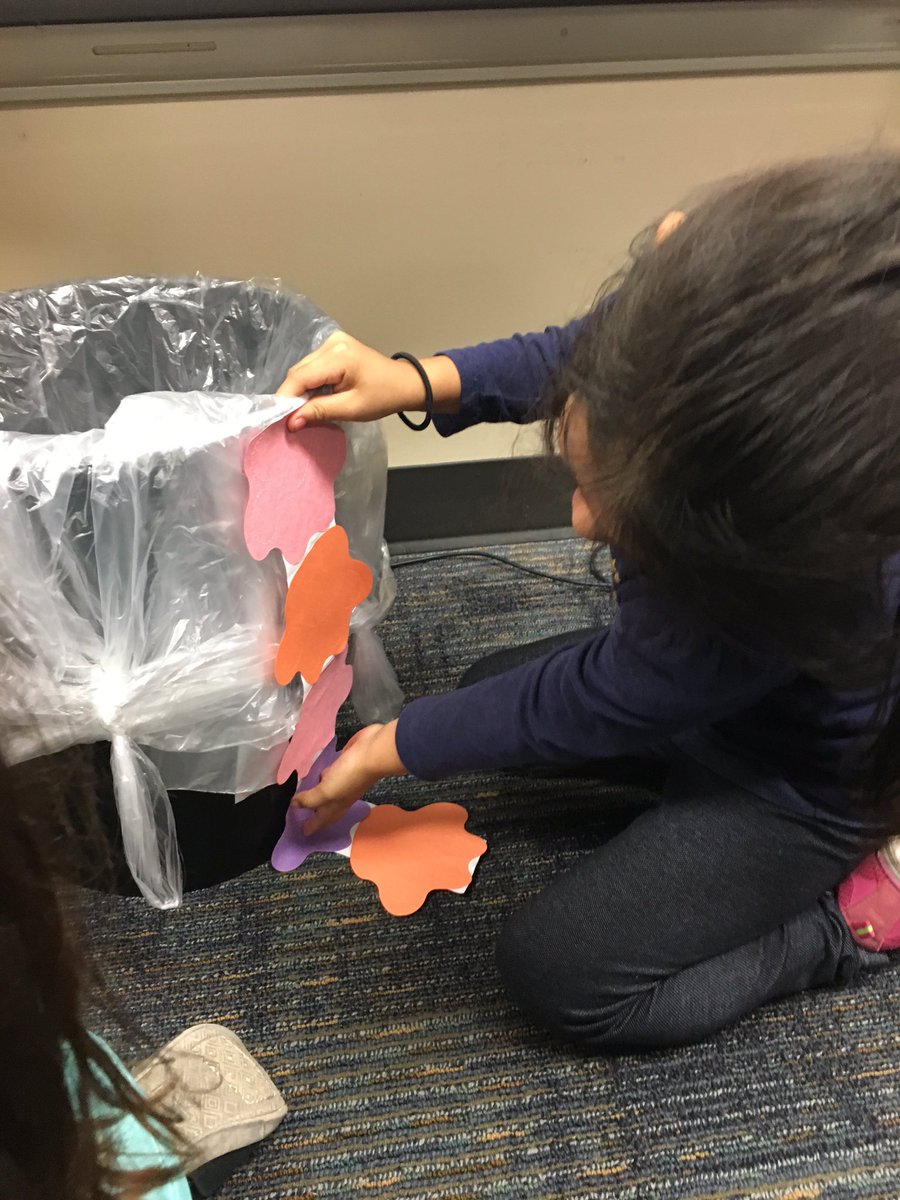 Students had a blast making their own paw print measuring tools and measuring around the classroom! #tesbulldogs