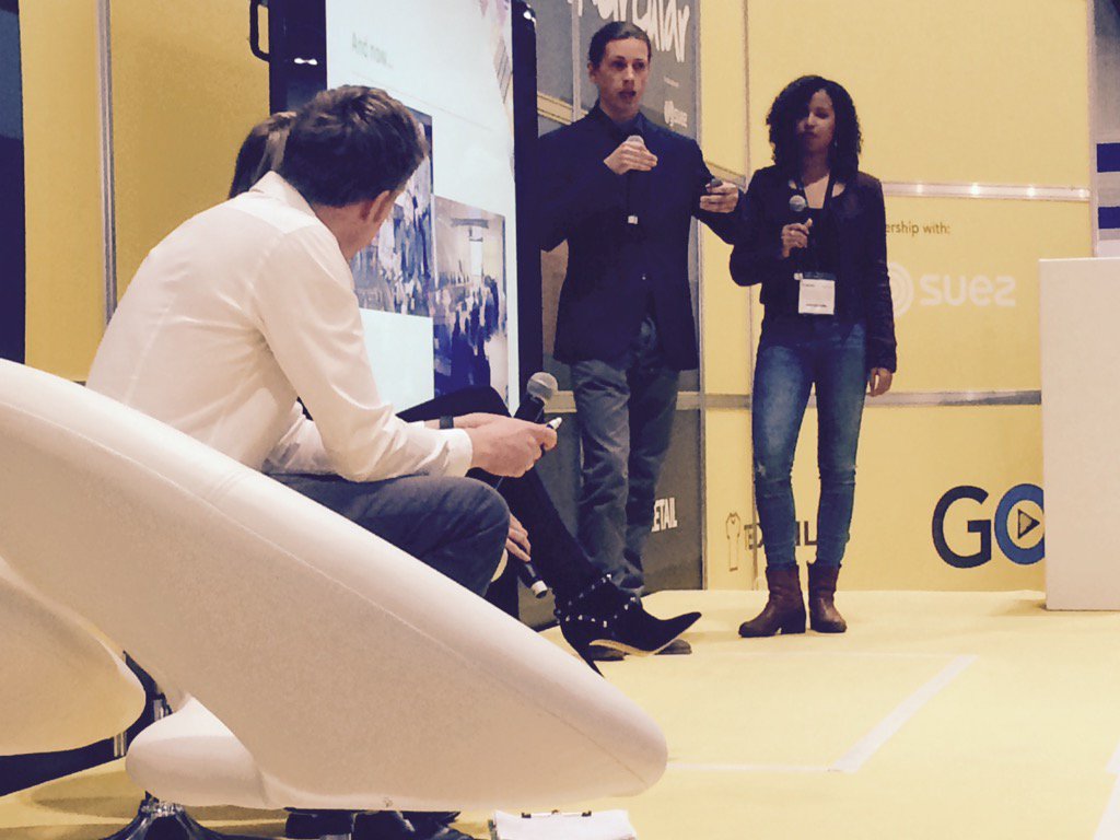 SustainMotion's tweet photo. Wat een pitch! Panelleden onder de indruk van winnaars #sc2015nl van @WaterschapHHNK #skyisthelimit #Resource2016 https://t.co/X3zGmQRIpA