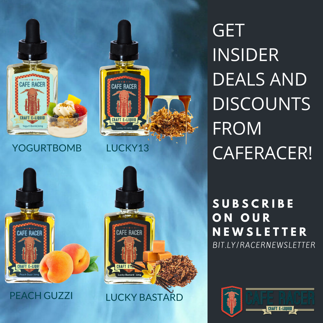 CafeRacerVape's tweet photo. Get insider deals and discounts upto 30% from our newsletters! Subscribe here now --> https://t.co/LJQEsGiZsR https://t.co/Akkd9LUyOf