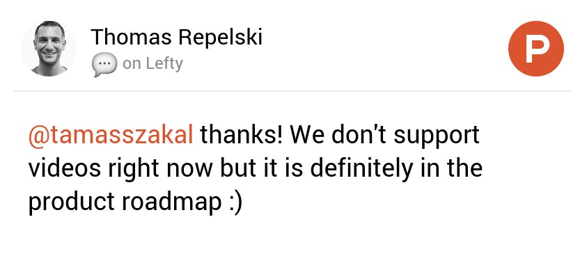 My thoughts on Lefty on <a href="/ProductHunt/">Product Hunt 😸</a> cc <a href="/tamasszakal/">Tamas Szakal</a> producthunt.com/tech/lefty-2#c…