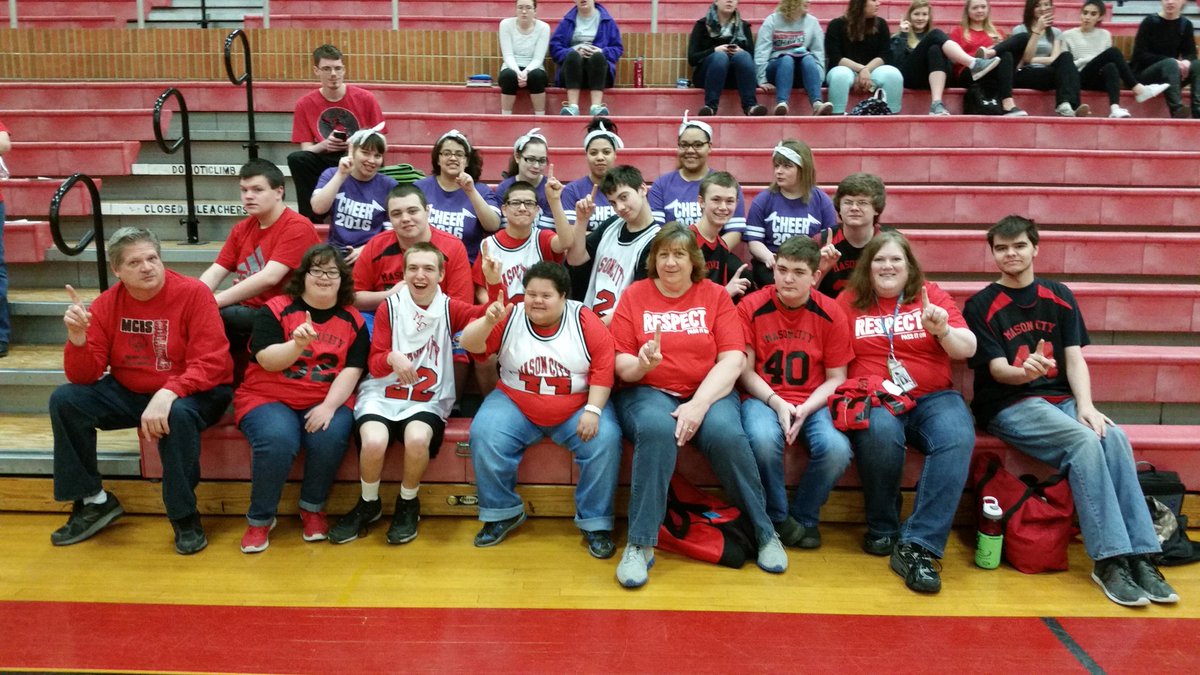 MasonCityCSD's tweet photo. Special Olympics Pep Rally about to start at MCHS! https://t.co/IB0y4b0MbB