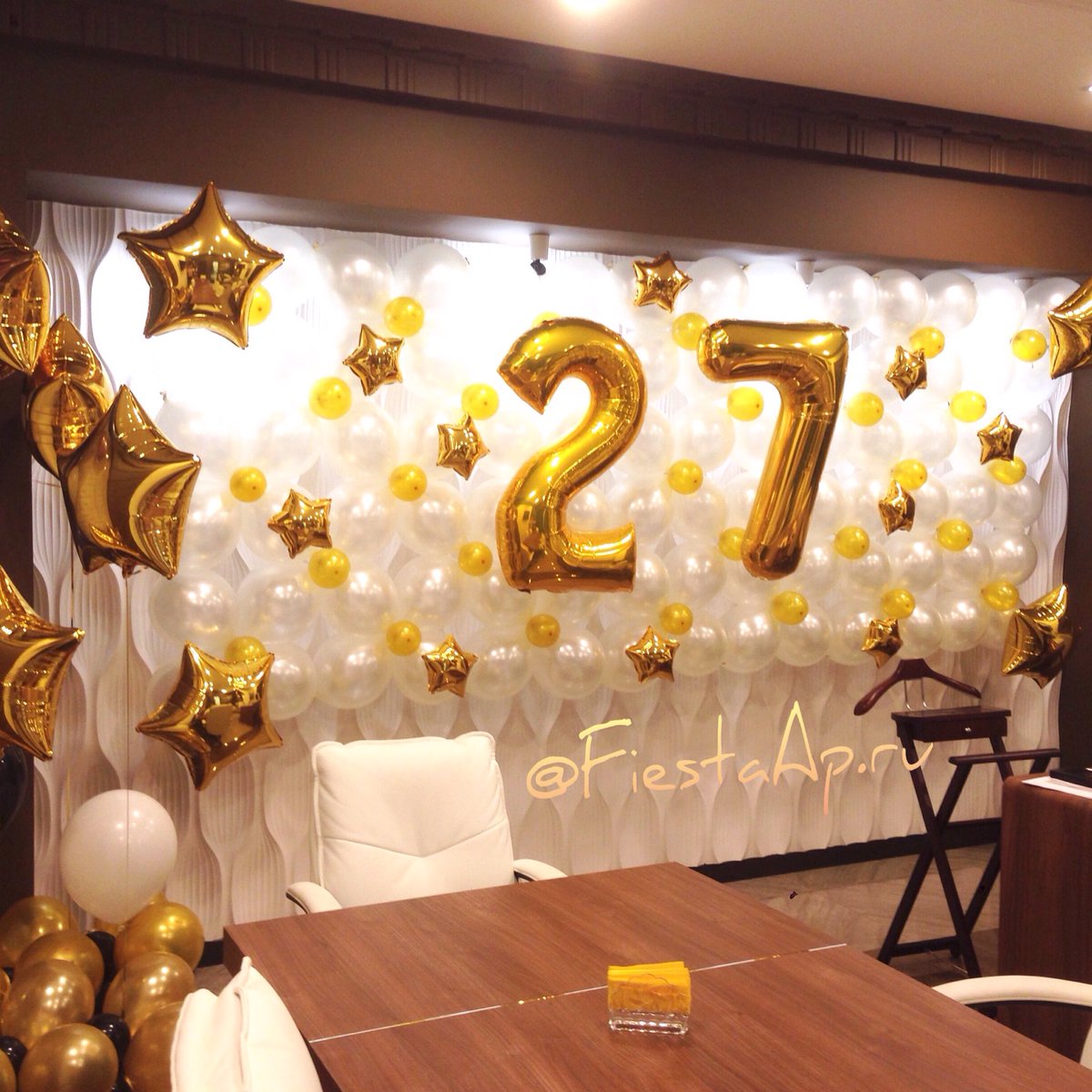 FiestaAp's tweet image. Оформление офиса по случаю дня рождения председателя совета директоров группы компаний "Ареал"👍🏼