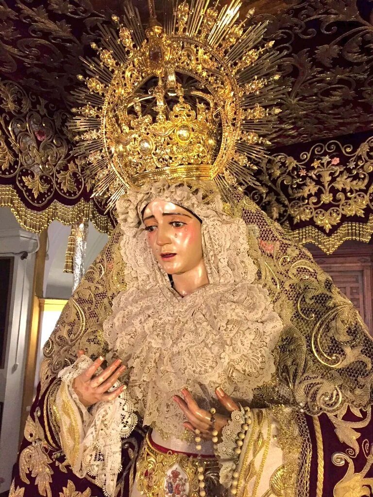 Ya se encuentra la Virgen del Refugio de San Bernardo, en su paso de palio

📷 <a href="/hdadsbernardo/">Hermandad de San Bernardo</a>