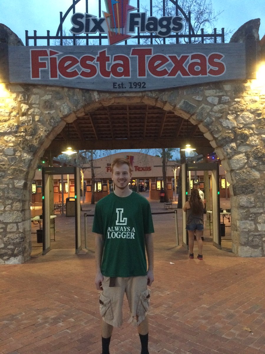 HunterKaun's tweet photo. Representing @LoggersBaseball at @SF_FiestaTexas while on Spring Break #AlwaysALogger #Loggers4Life https://t.co/HYtCqXpbtF