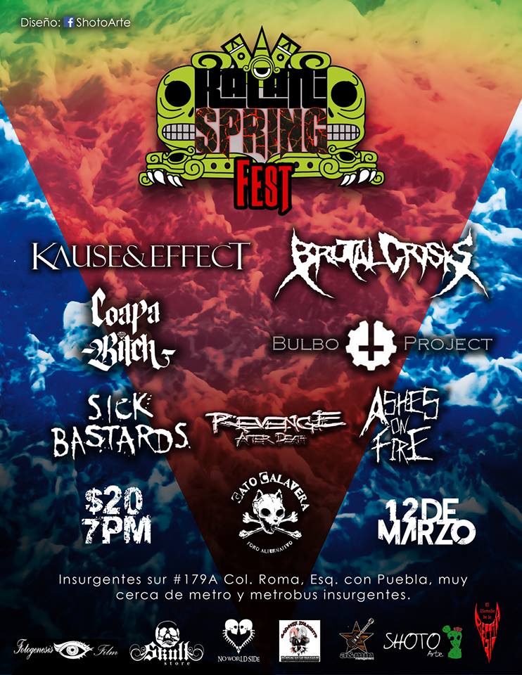 PREMIOSKALANI's tweet photo. #KalaniSpringFest2016 en @GatoCalavera con @Kause_Effect, @ErickFarjeat, @BRUTALCRISIS, @COAPABITCH, @AshesOnFire_mx https://t.co/2UtHogutmU