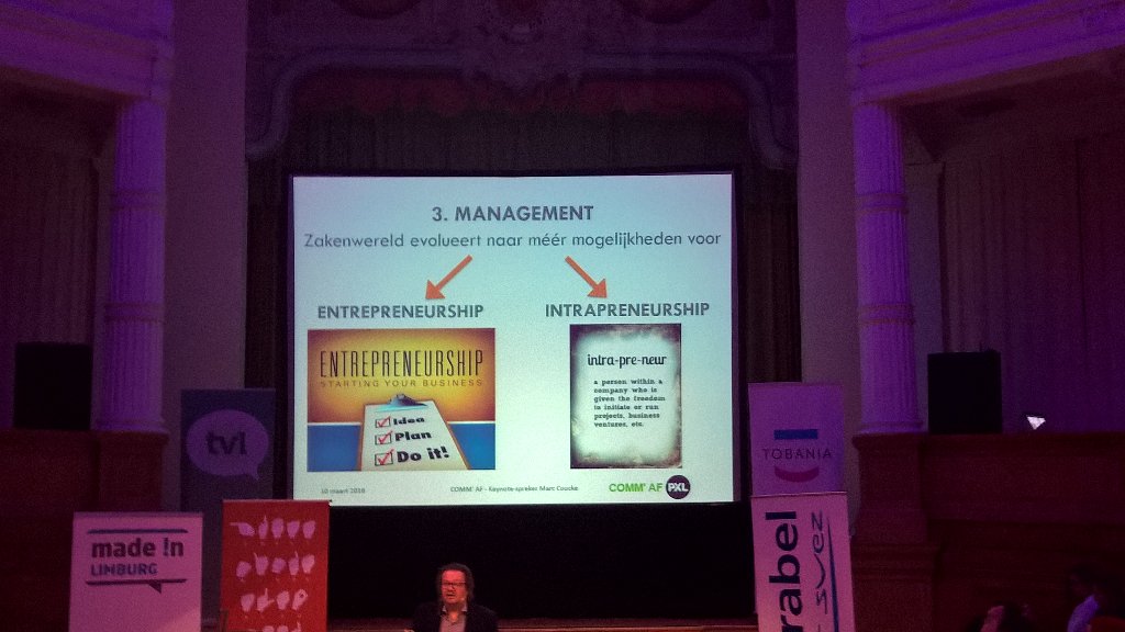 <a href="/KnutsEvi/">Evi Knuts</a> baseline PXL innovatief ondernemen #KMO#entrepreneur#intrapreneur#tx Marc Coucke