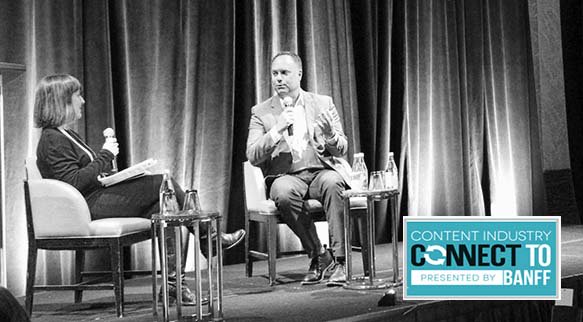 #FMNA Co-CEO Craig Cegielski chats w <a href="/katie_bailey/">Katie Bailey</a> at #CICTO about adapting #AmericanGods &amp; the start of production.
