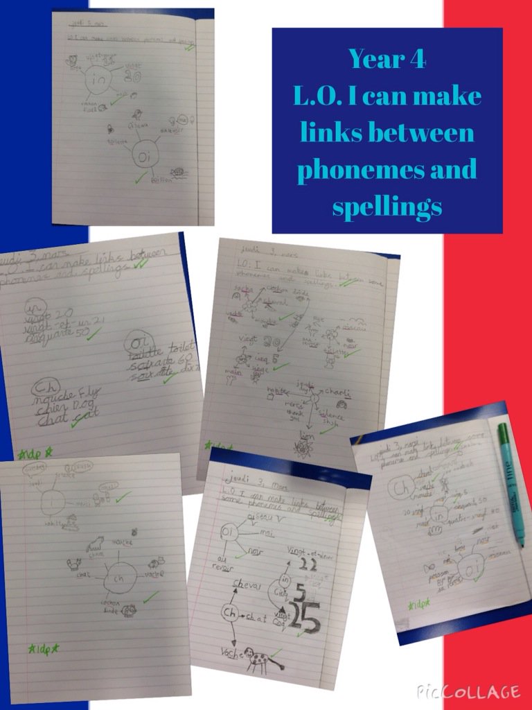 mosspitsfrench's tweet photo. Year 4 made some fantastic spelling links last week! Super! #French #MFL @MosspitsYear4 https://t.co/AJqqqbNsN7