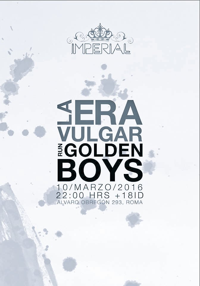 mx_feral's tweet photo. Si hoy empieza el #Apocalipsis no se pueden morir sin ver a @laeravulgar en @elimperialclub https://t.co/I7tD8TvKvf