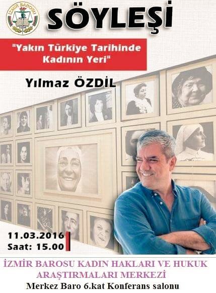 #Yarın @YlmzOzdil @izmirbarosu #KadınHaklarıMerkezi konuğu olacaktır. #Bekleriz. #YılmazÖzdil #kadın