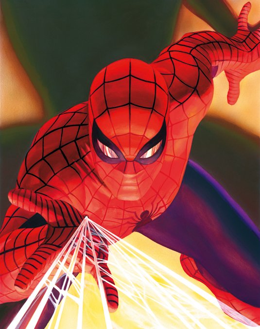 fnandoR22's tweet image. Pues a mi el traje de Spiderman me recuerda mucho al que dibuja Alex Ross.