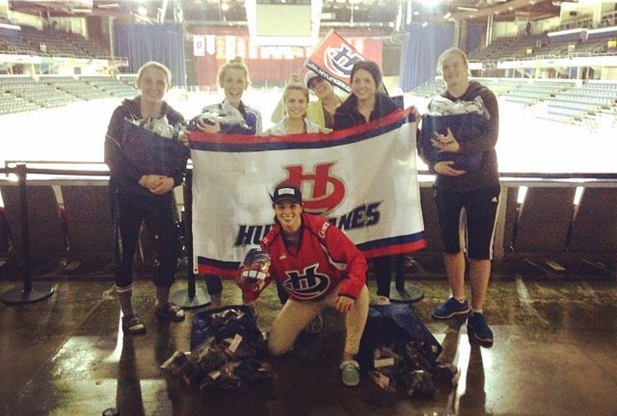 DAHERD15's tweet photo. Having fun and raising funds! Come get caught in the storm Friday, March 11th @WHLHurricanes game. 🐐🌪⚽🏒 #YQL https://t.co/ngGQXXFLTe