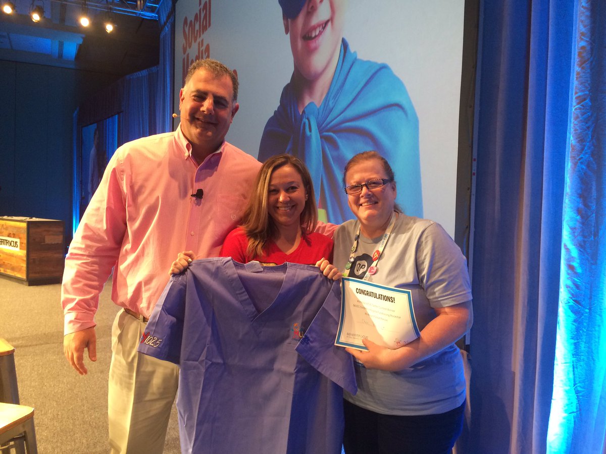 dvjoseph's tweet photo. Congratulations Cheri, our #oneplace2016 social media contest winner &amp; attendee who raised the most for @MUSCkids! https://t.co/NLSfuBEVPi