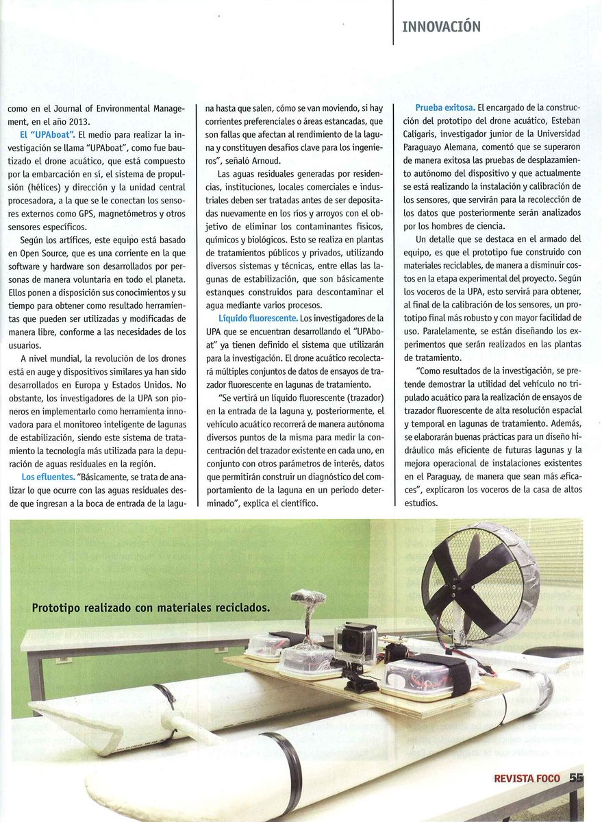 UPAboat's tweet photo. Proyecto de Investigación desarrollado en la Revista Foco! https://t.co/HOSibocRds