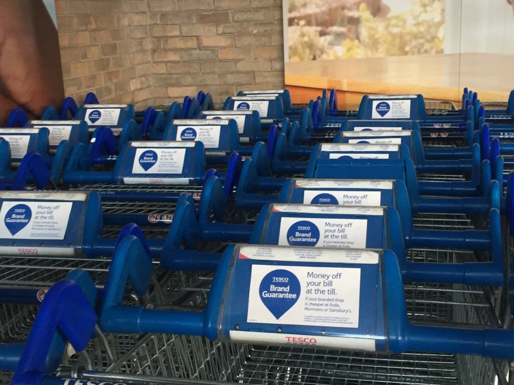 Keeping brand guarantee live by utilising trolleys great customer feedback at Bridgend 1