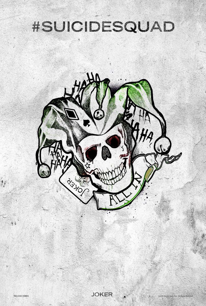 SuicideSquadWB's tweet photo. The squad is ready to leave its mark on #SXSW. Starting at 12pm tomorrow, find our #HarleysTattooParlor &amp; get inked. https://t.co/mnVvCTJCgU