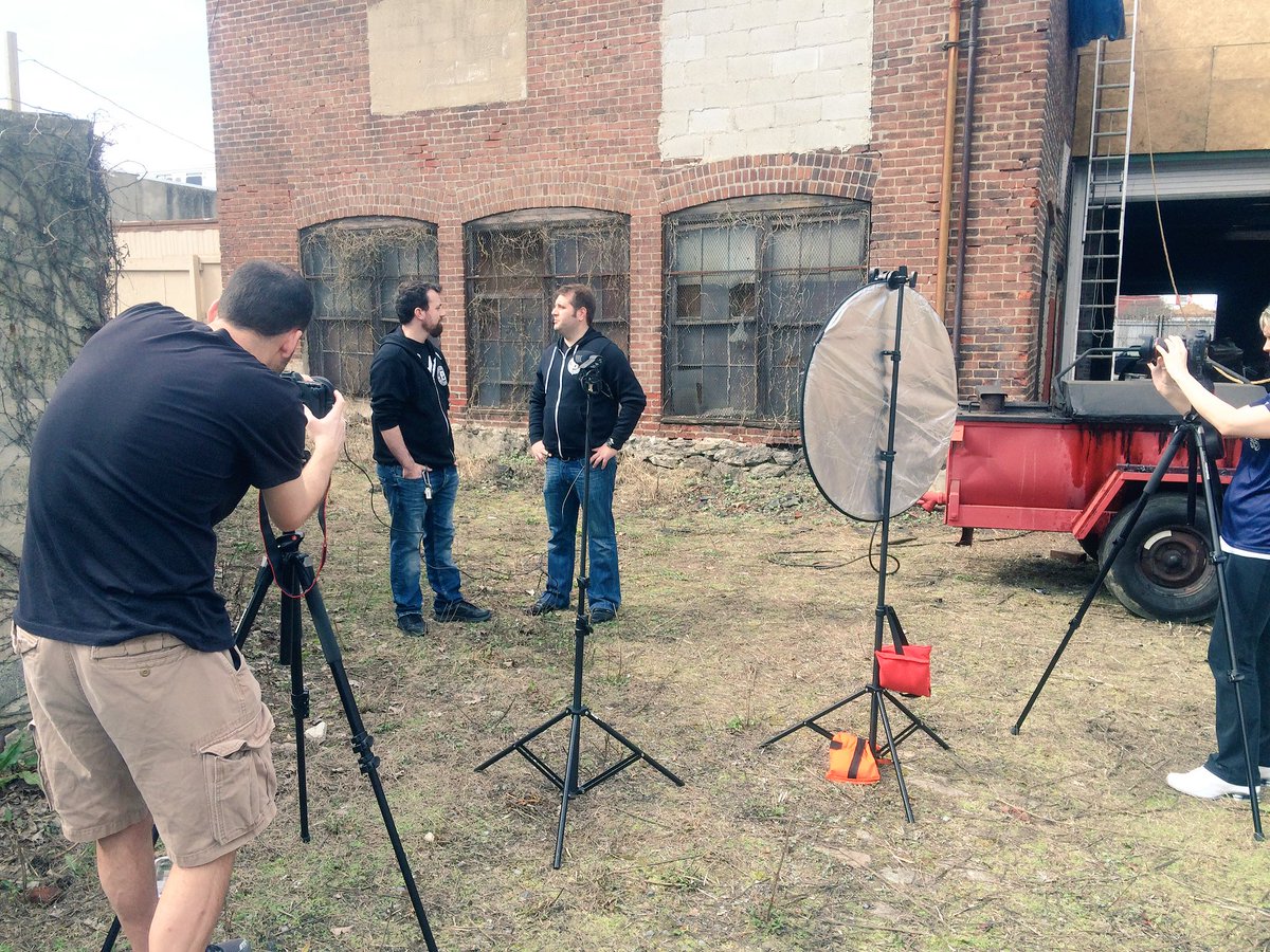 OriglioBev's tweet photo. Behind the scenes for the upcoming Gets Draughted article featuring @EvilGeniusBeer at their new top secret location https://t.co/ZbZr4e2tIQ
