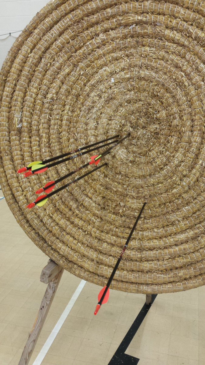 DavidPilsworth's tweet image. No need for weights to be accurate #archeryfun #archery