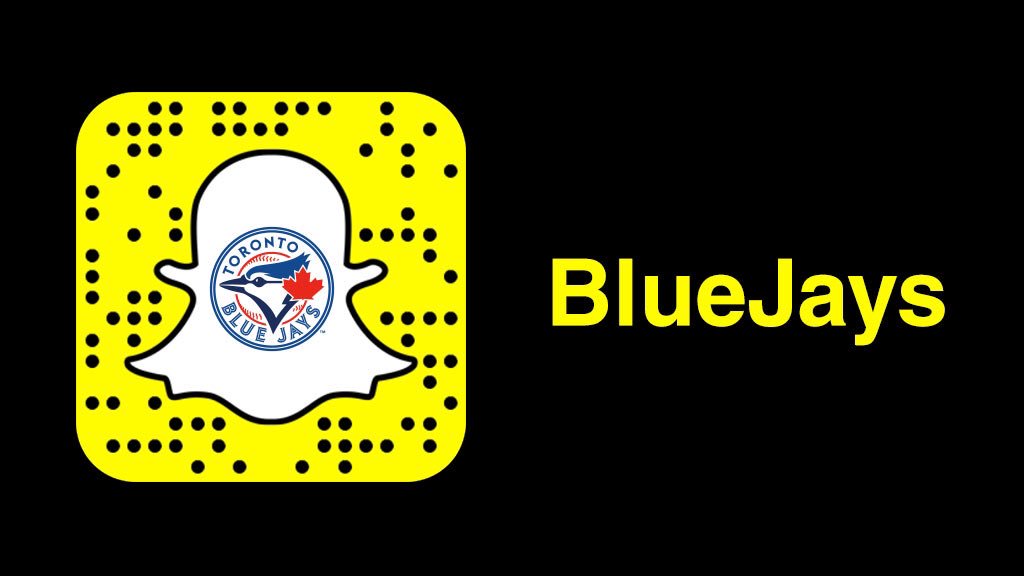 Toronto Blue Jays brand snapchat profile