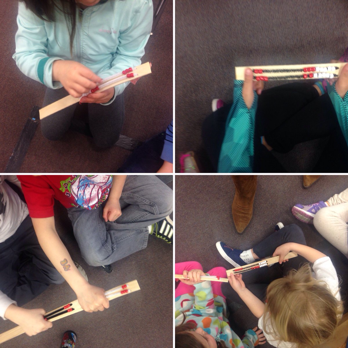 ms_wozney's tweet photo. Div 16 uses Rekenreks as visual models for strategic reasoning in math! @jnovakowski38 @westwindwaves #sd38math https://t.co/QFIadDU9yY