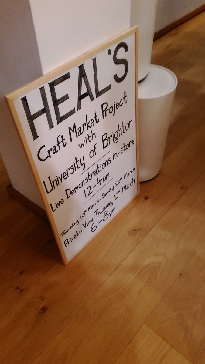 JackDurling's tweet photo. @AWCeramics  @Heals_Furniture Brighton private view #craftmarket very nice work on show @uniofbrighton https://t.co/zILy9QobLX