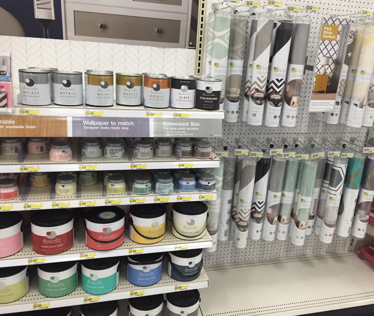 devinecolor's tweet photo. Head to your local Target store to check out our Devine Color paint and Wallpaper! #targetstyle https://t.co/Im7e7ZMpAS