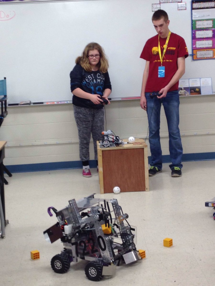 Great time today presenting to the GHV 6th grade for their robotics unit in school #omgrobots STEM in the classroom