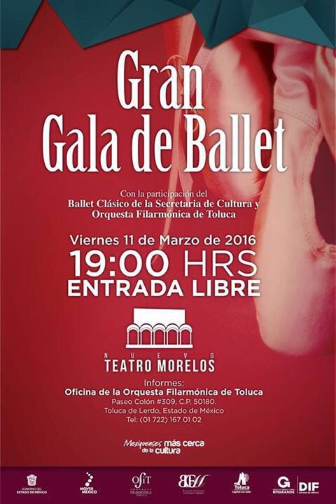 BalletClasEdoMx's tweet photo. ¡Mañana la Gran Gala de Ballet y la OFIT en el remodelado Teatro Morelos a las 7 de la noche! ¡Los esperamos! https://t.co/MihK5fnJ3I