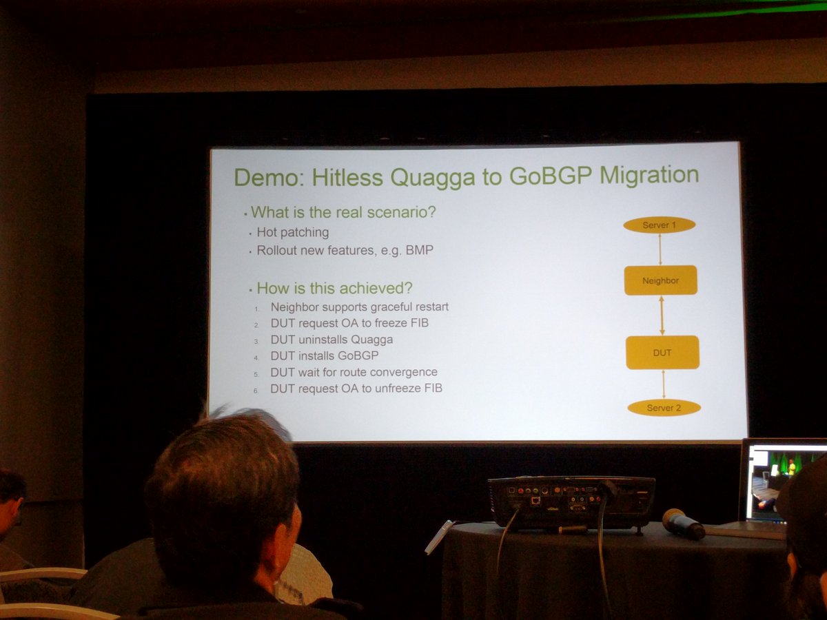 ryusdn's tweet photo. Nice Demo from Microsoft! #OpenNetworking #OCPSummit2016 https://t.co/YAWGU6JqQG