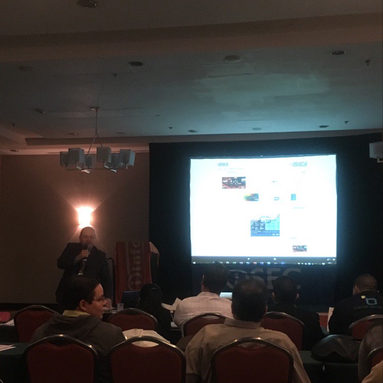 ISACAVenezuela's tweet photo. #ciberseguridad y formación en seguridad de la mano de @isacavenezuela presente en #Infosecurity2016 https://t.co/CJ94Ckephg