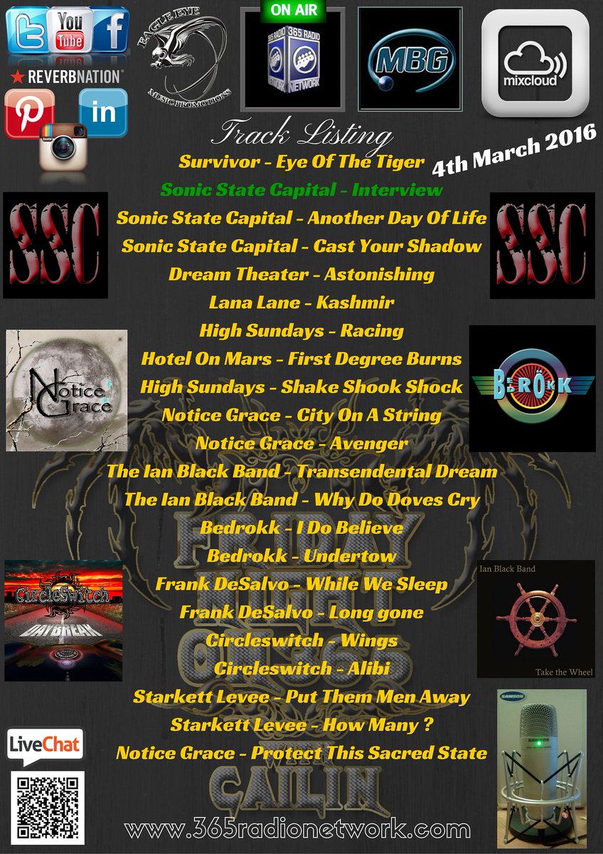 #Press #Play ►tinyurl.com/h6jwjwg 
<a href="/official365rn/">Official 365 RN</a> #Listen #Podcast #Realradio #Rock #Metal #Show #SNRTG #Indie