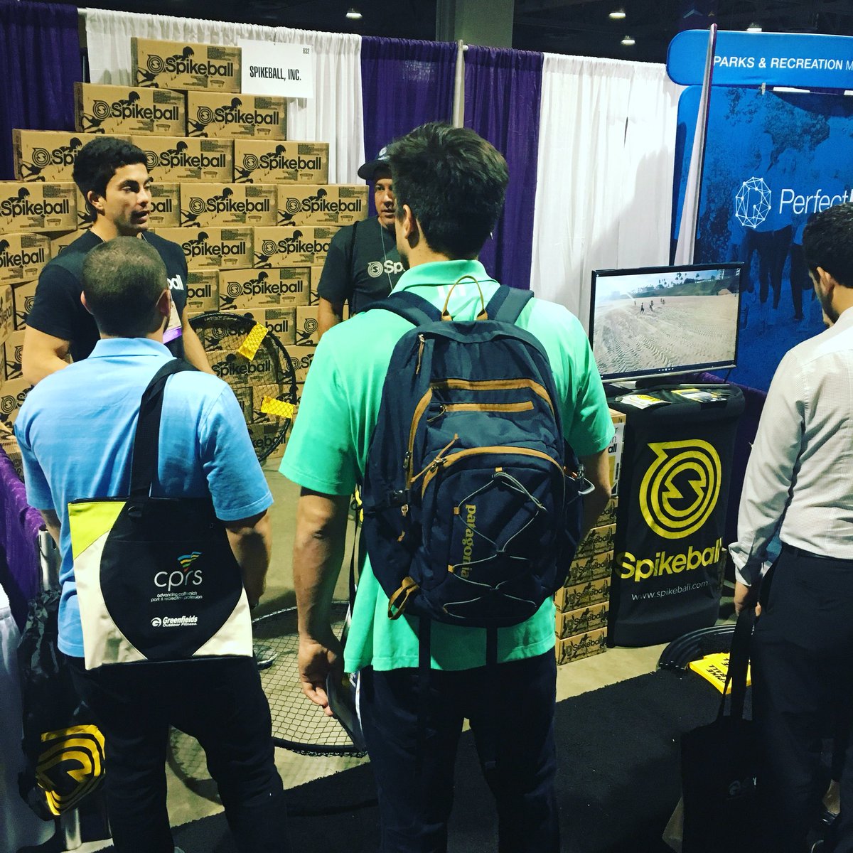 Spikeball's tweet photo. #Spikeball spreading the movement at @CPRSconf! #CPRSConf #Jointhemovement https://t.co/I9AnYMMdYb